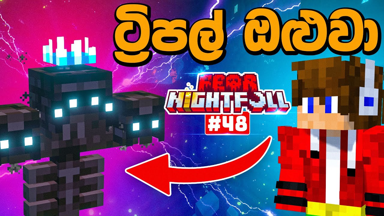 Fighting the Wither in the Overworld – Minecraft Fear Nightfall! #48