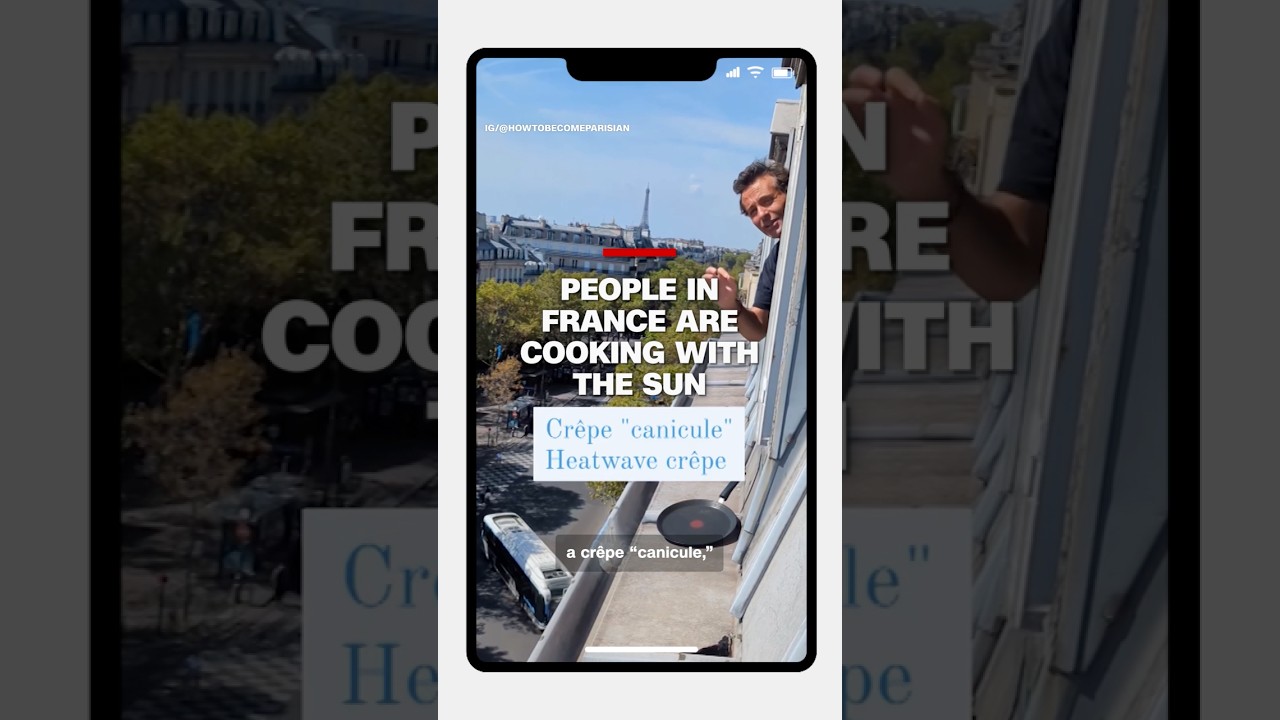 People in France are cooking with the sun during the heatwave