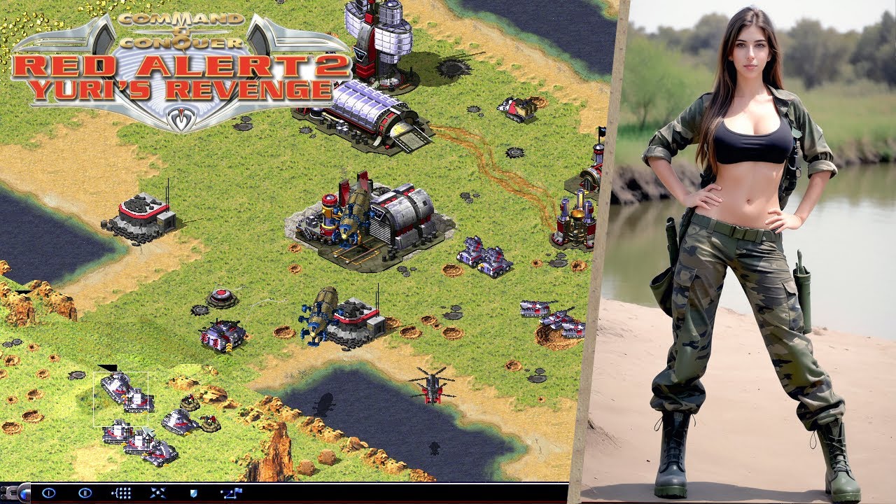 Red Alert 2 Yuris's Revenge | What a sea... | 1 Vs. 7 brutal A.I. + Superweapons