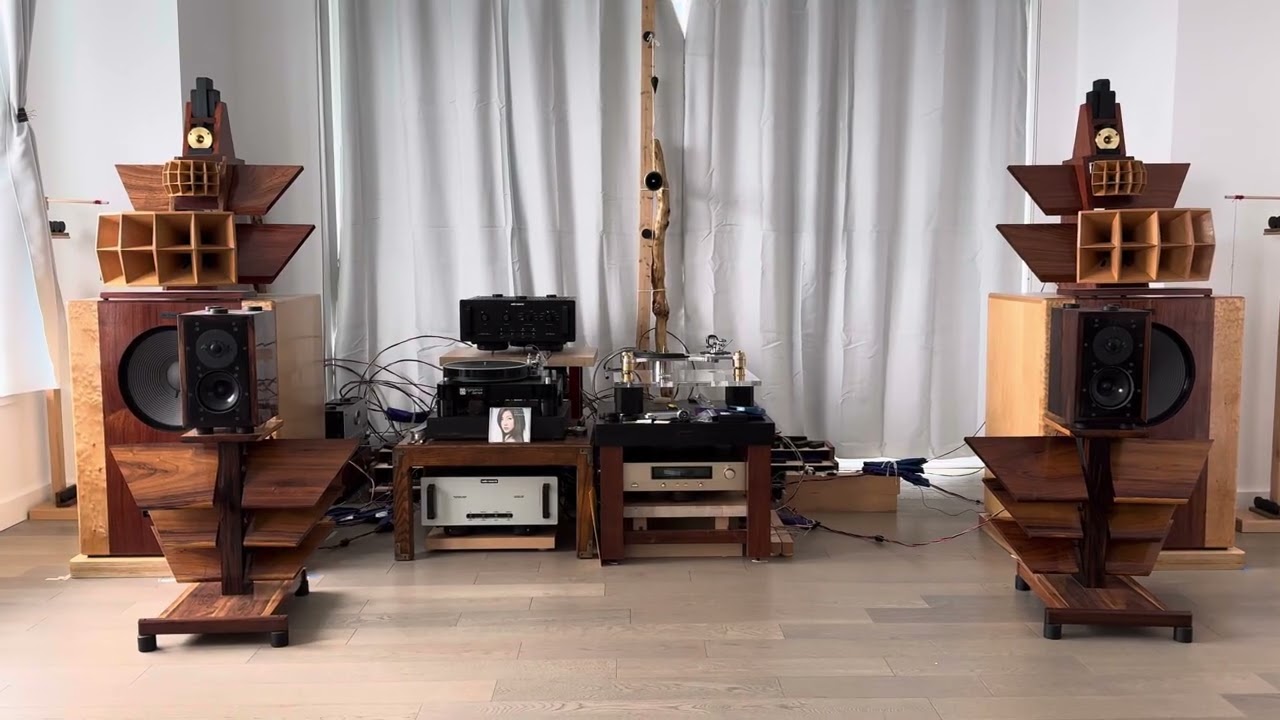 Shun Mook Horn Speaker. WE 300b tube amp. 島谷 ひとみ (Hitomi Shimatani) -レイニーブルー (Rainy Blue, 藍雨） CD