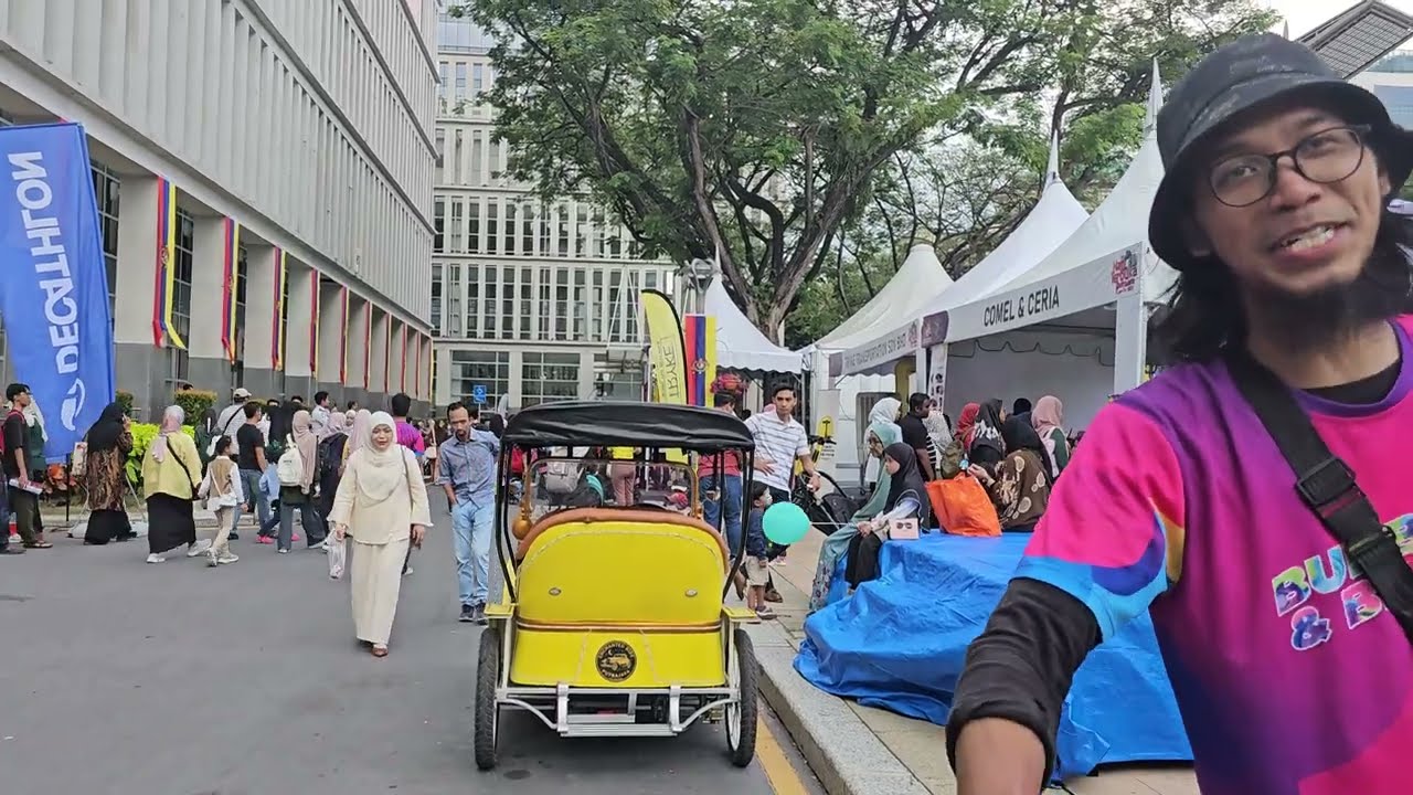Driving in a mini car at Putrajaya Square - Fantastic Food Fest Putrajaya 2026