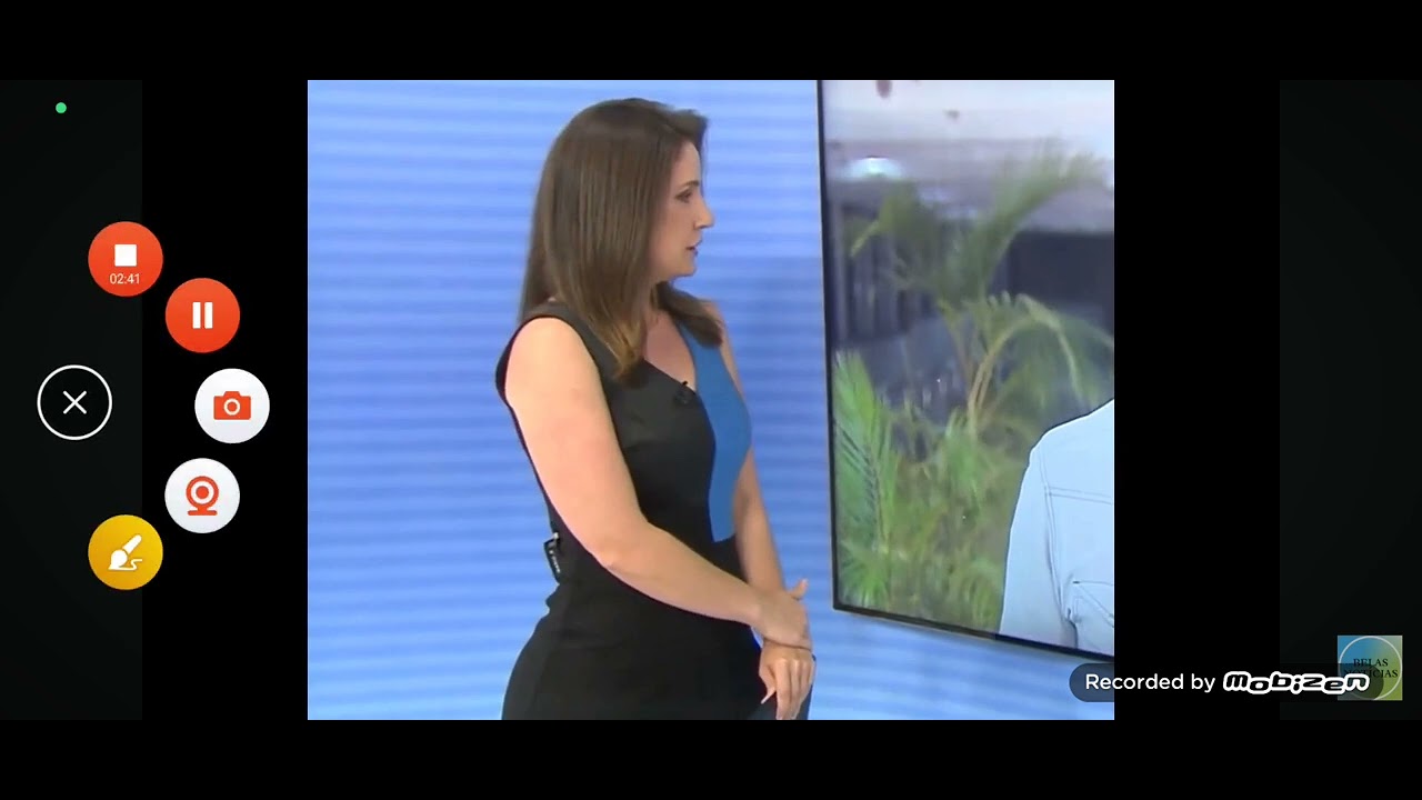 O vestido da jornalista Marcela varani