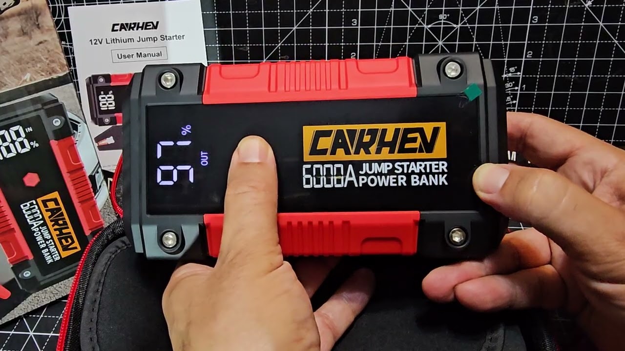 Автомобильный стартер и внешний аккумулятор CARHEN 6000A