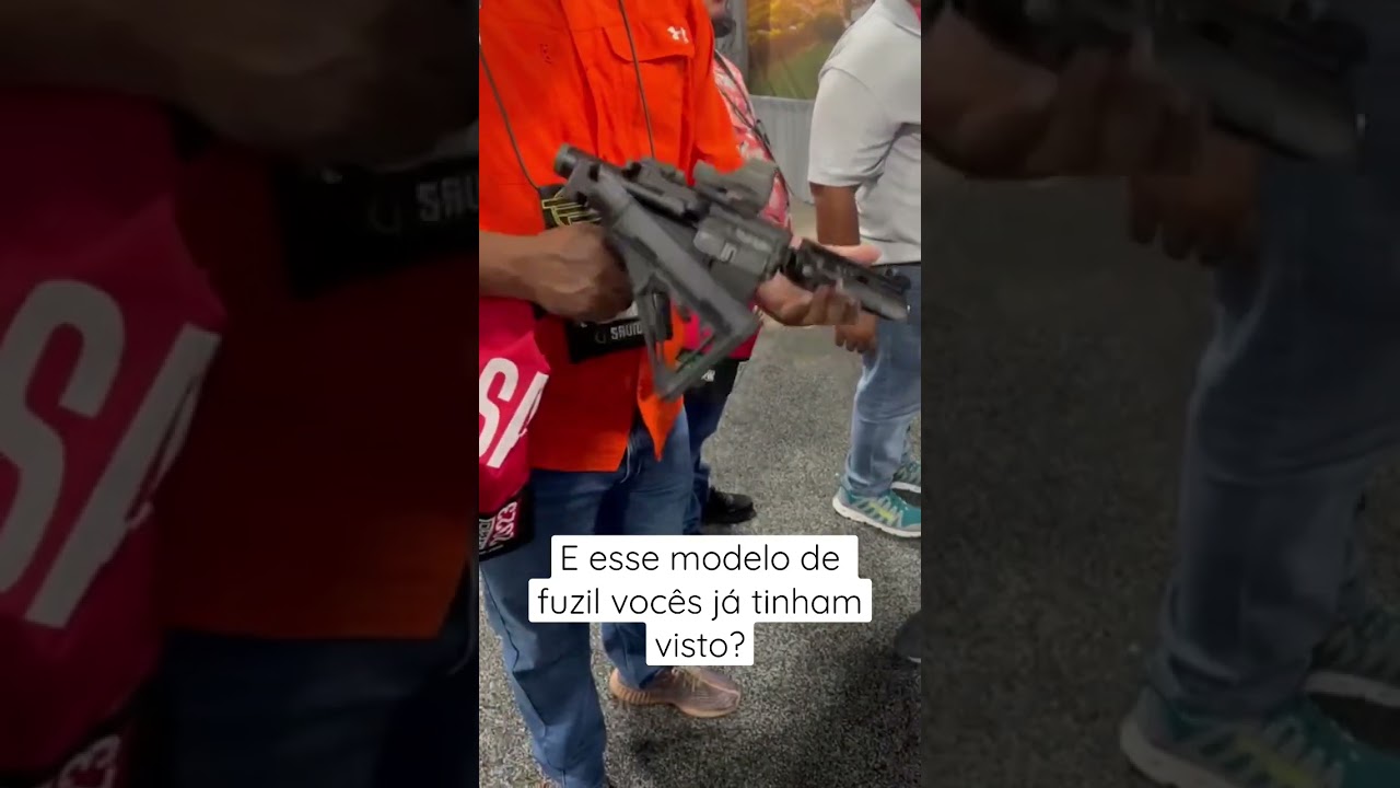 Modelo de fuzil que fica compacto 😱