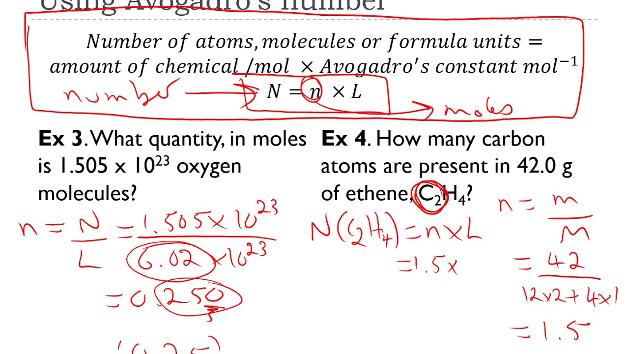 Topic 5 - Formulae, equations and amounts of substance