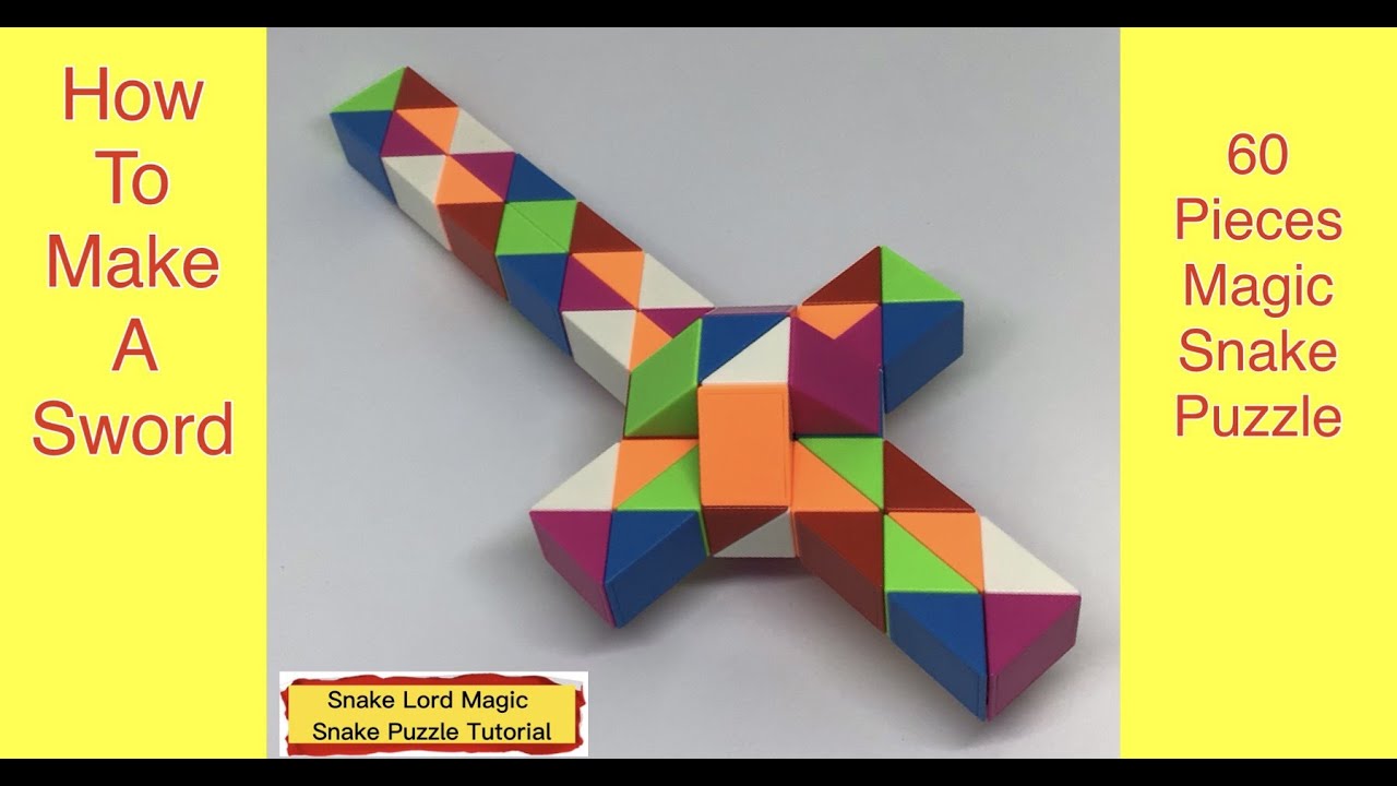Sword - 60 Pieces Magic Snake Puzzle - 魔 尺 60 段