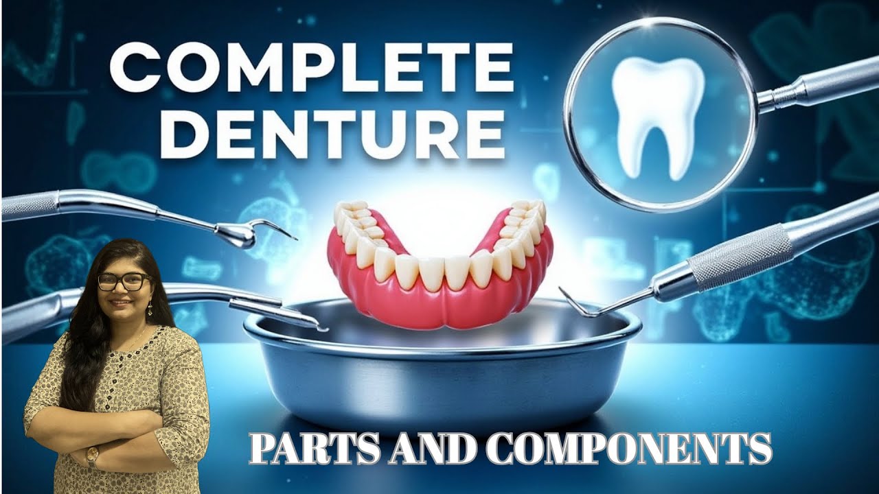 Surfaces & Parts of Complete Denture  | Components of Complete Denture | Dr. Rashmi Singh