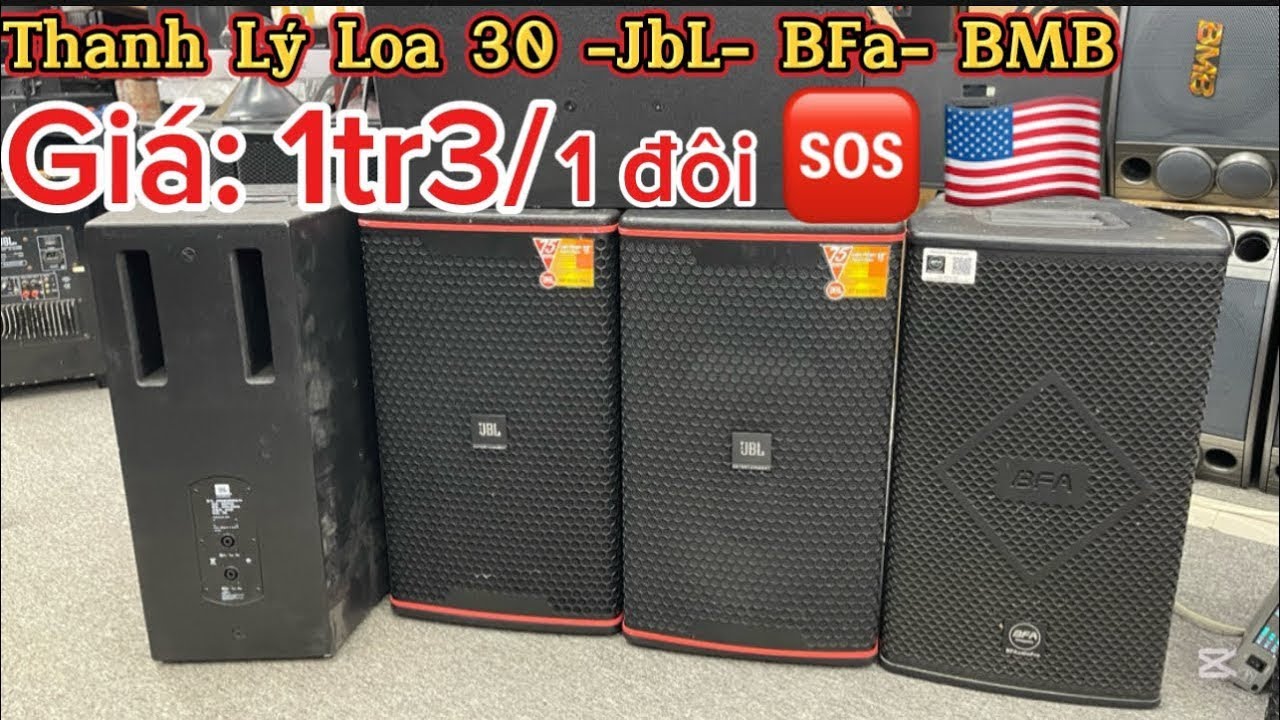 Loa bãi30 JBL made usa 🇺🇸 sub L studio xả kho đồng giá 1tr9/1 đôi đẹp 95% 1200w