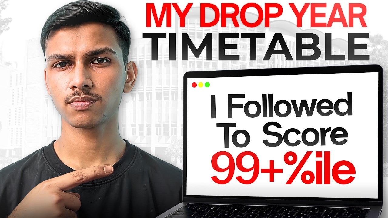 I Followed THIS Timetable in My Drop Year 🤯 | JEE 2027 Strategy