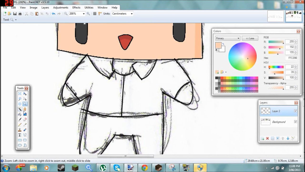 Minecraft chibi Speedart