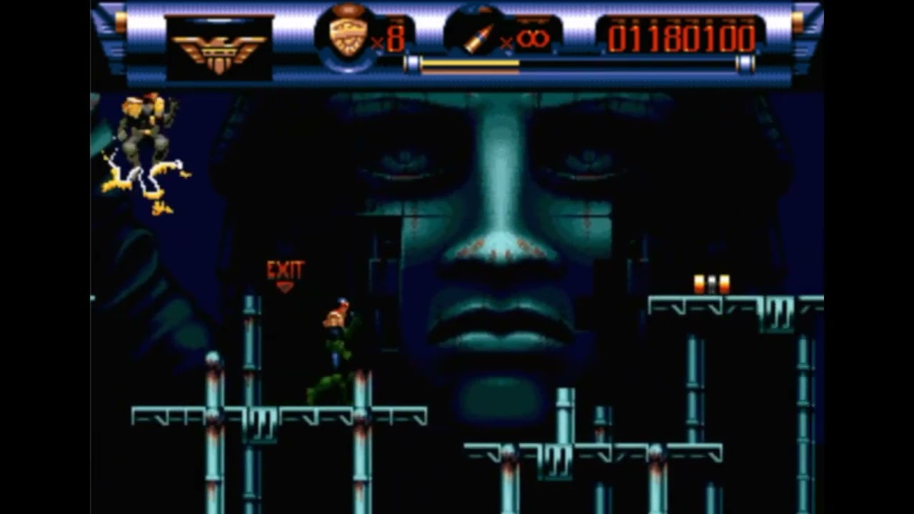 Sega Mega Drive 2 Smd 16 bit Judge Dredd Battle with Bosses / Судья Дредд Битва с Боссами