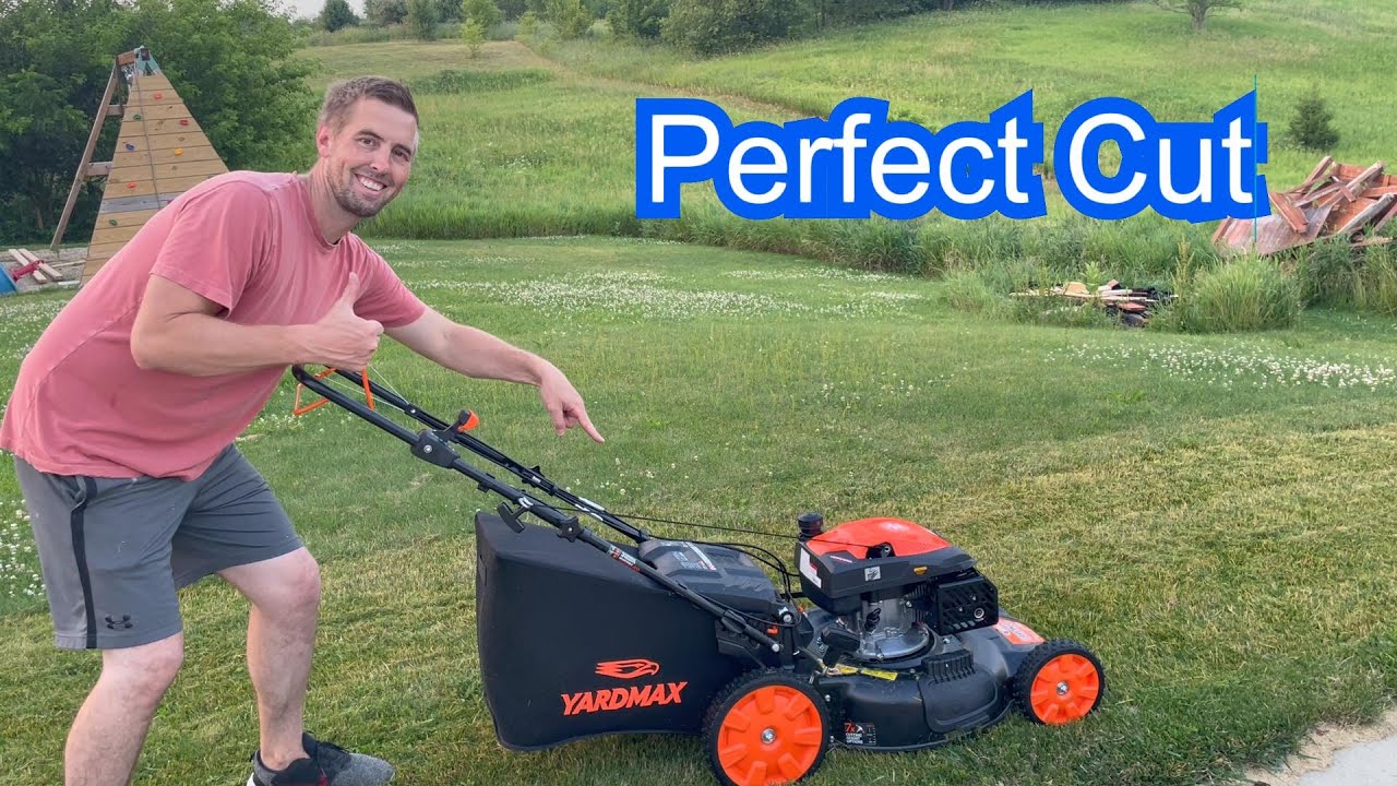 Полная сборка и демонстрация самоходной газонокосилки Yardmax 22 дюйма