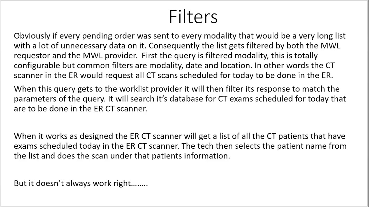 HL7 Modality Worklist
