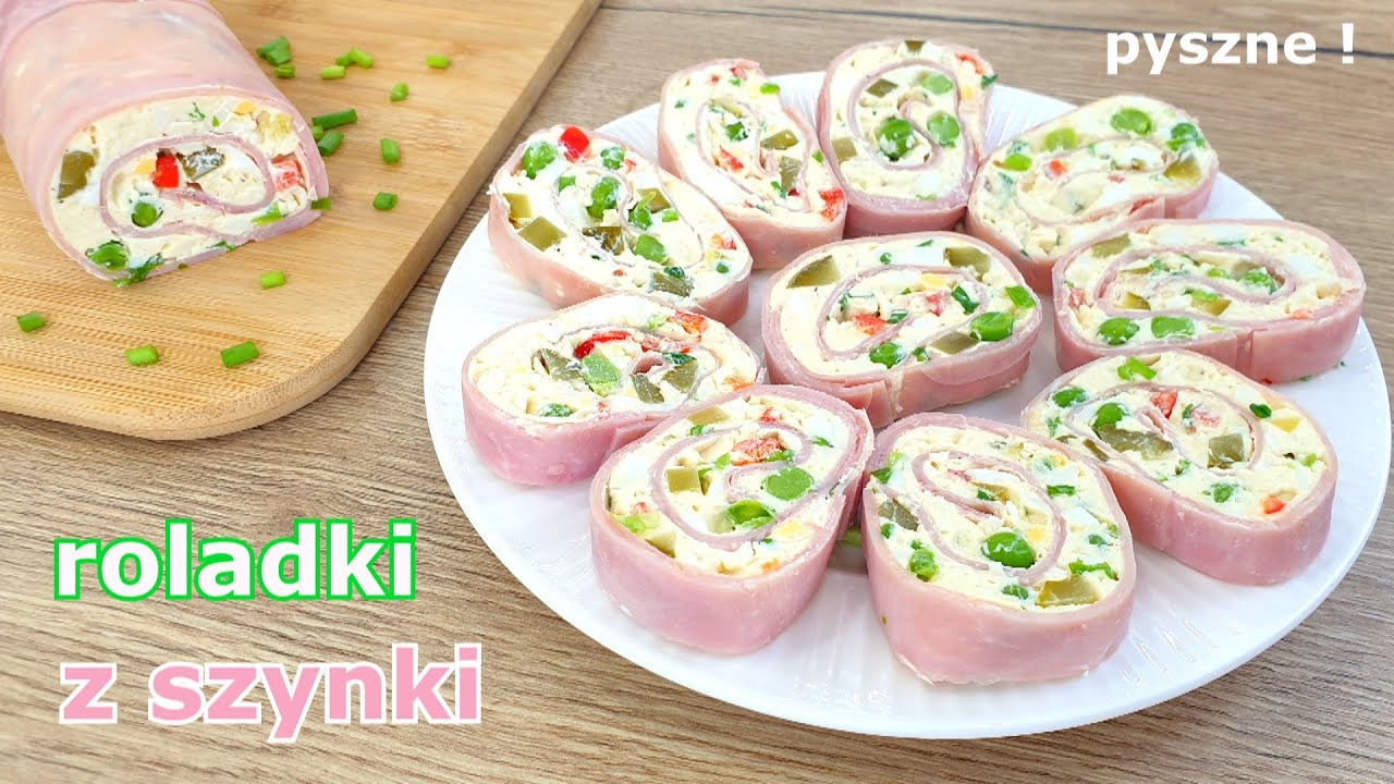 Вкусные салатные роллы из ветчины и яиц ⭐ закуска на любой случай 🥚 ролл