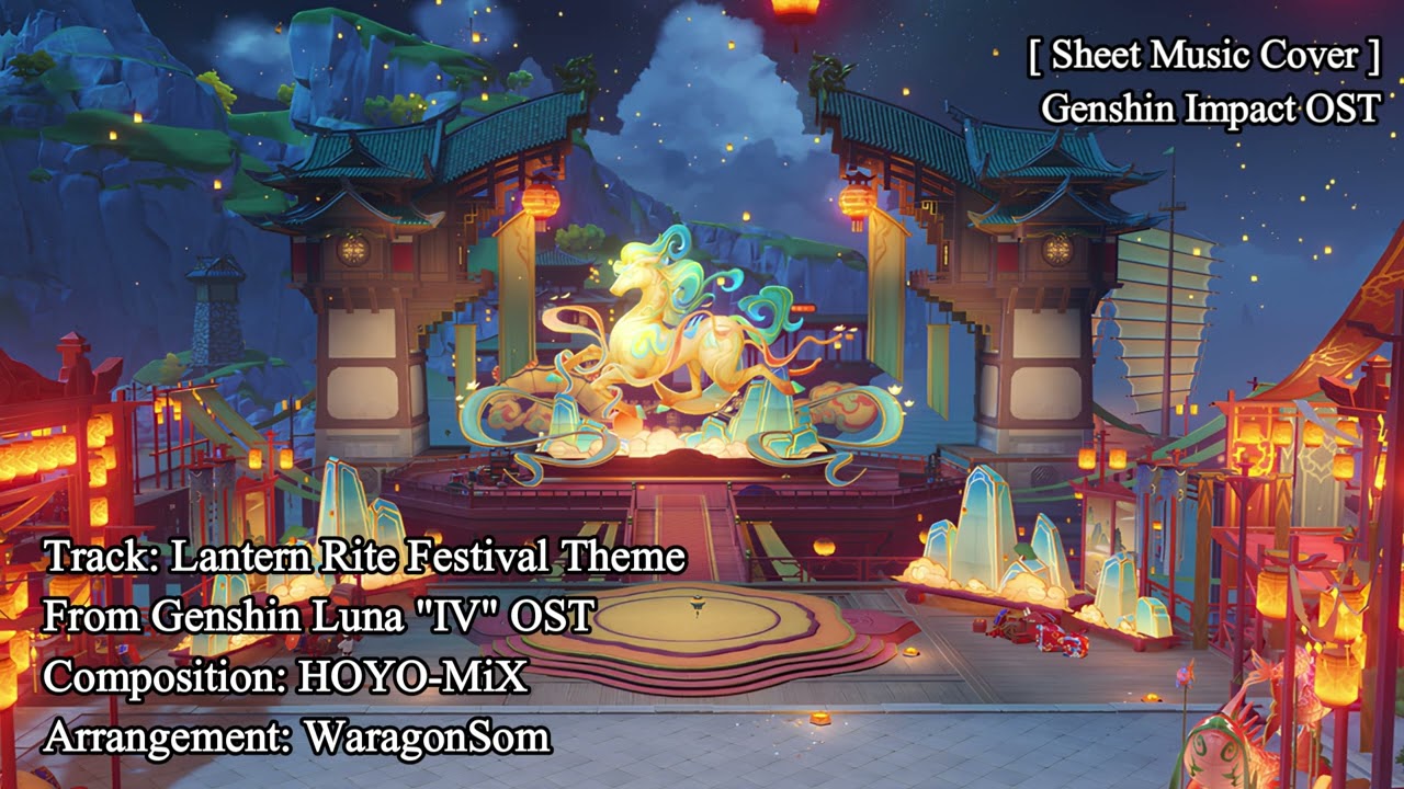 [EP.5] [Sheet Music Cover] "Lantern Rite Festival Theme"  | From Genshin "Luna IV" OST