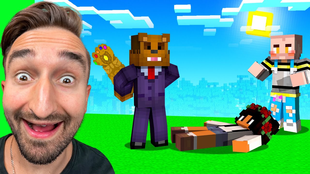 Using The Infinity Gauntlet As SECRET Thanos in Minecraft