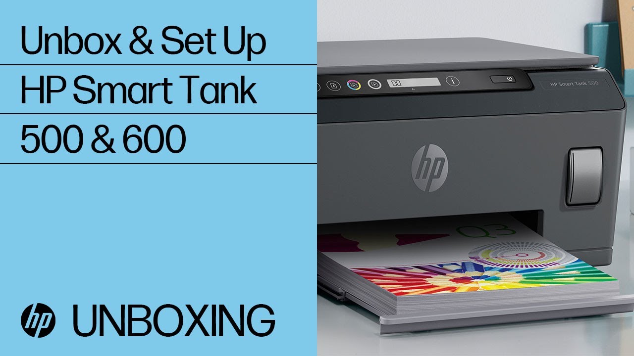 Unbox and Set Up the HP Smart Tank 500 and 600 Printer Series | HP Smart Tank | HP Support