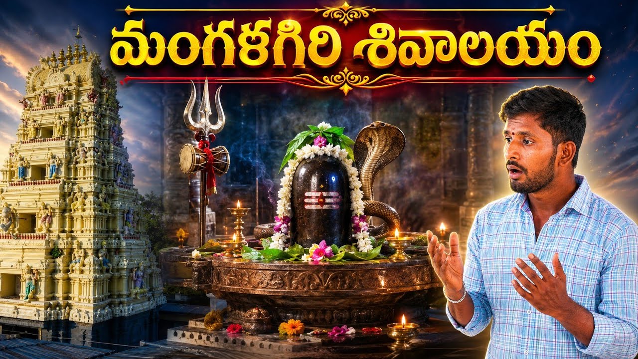 #mangalagiri  Sivalayam full video| God Shiva temple's in Telugu | Hindu old temple | #travel