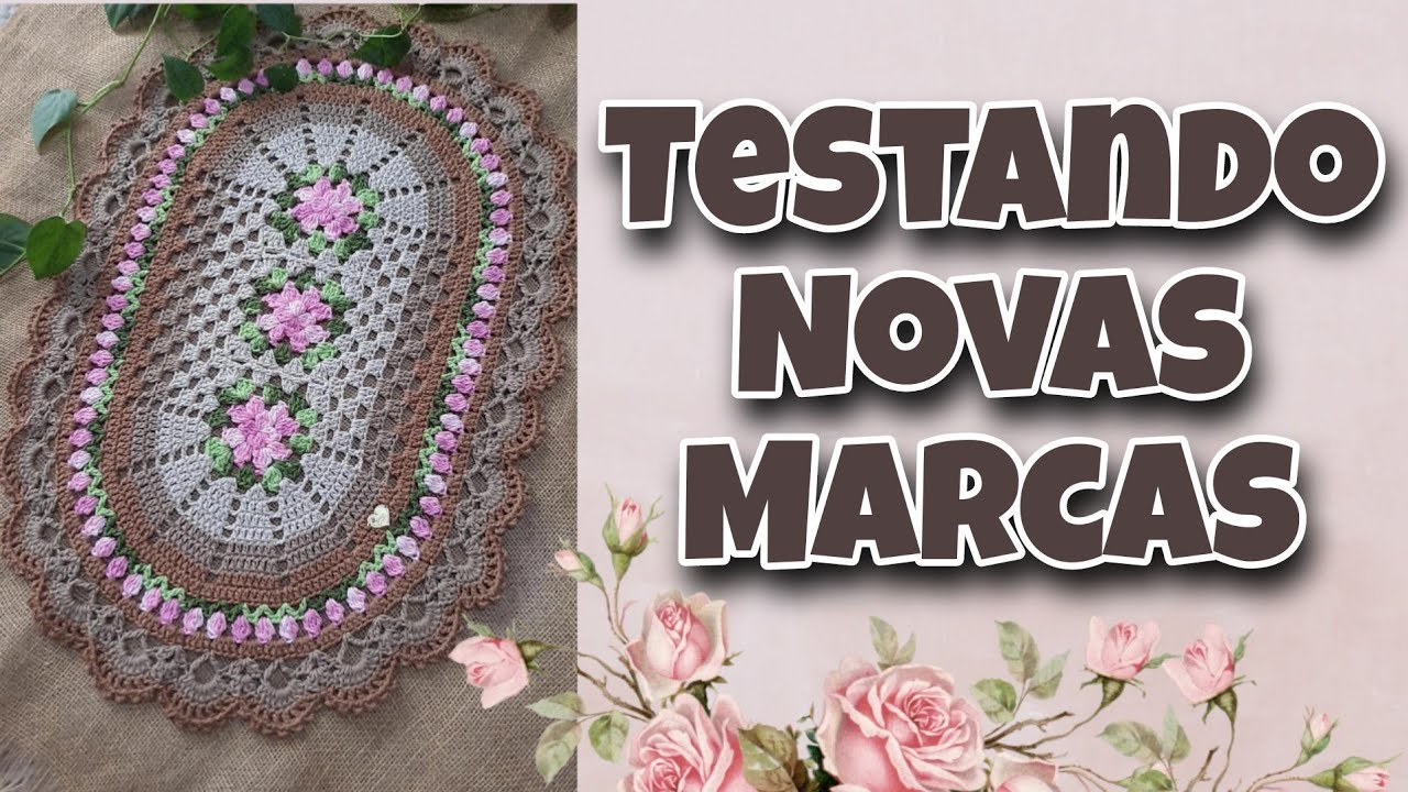 Tapete Perfeito l Conhecendo Movas Marcas de Barbante @Ateliê Doce Crochê