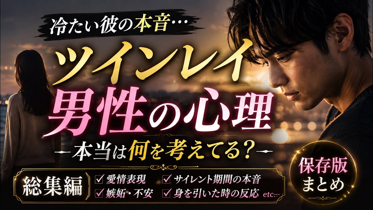 【総集編】ツインレイ男性の本音や愛情の示し方など【心理状態】