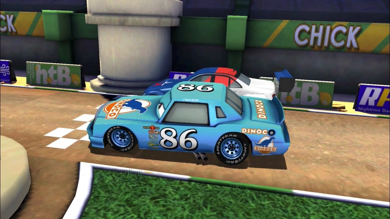 Cars: Fast As Lightning Dinoco Chick hicks all free race tracks in the game *Long video*