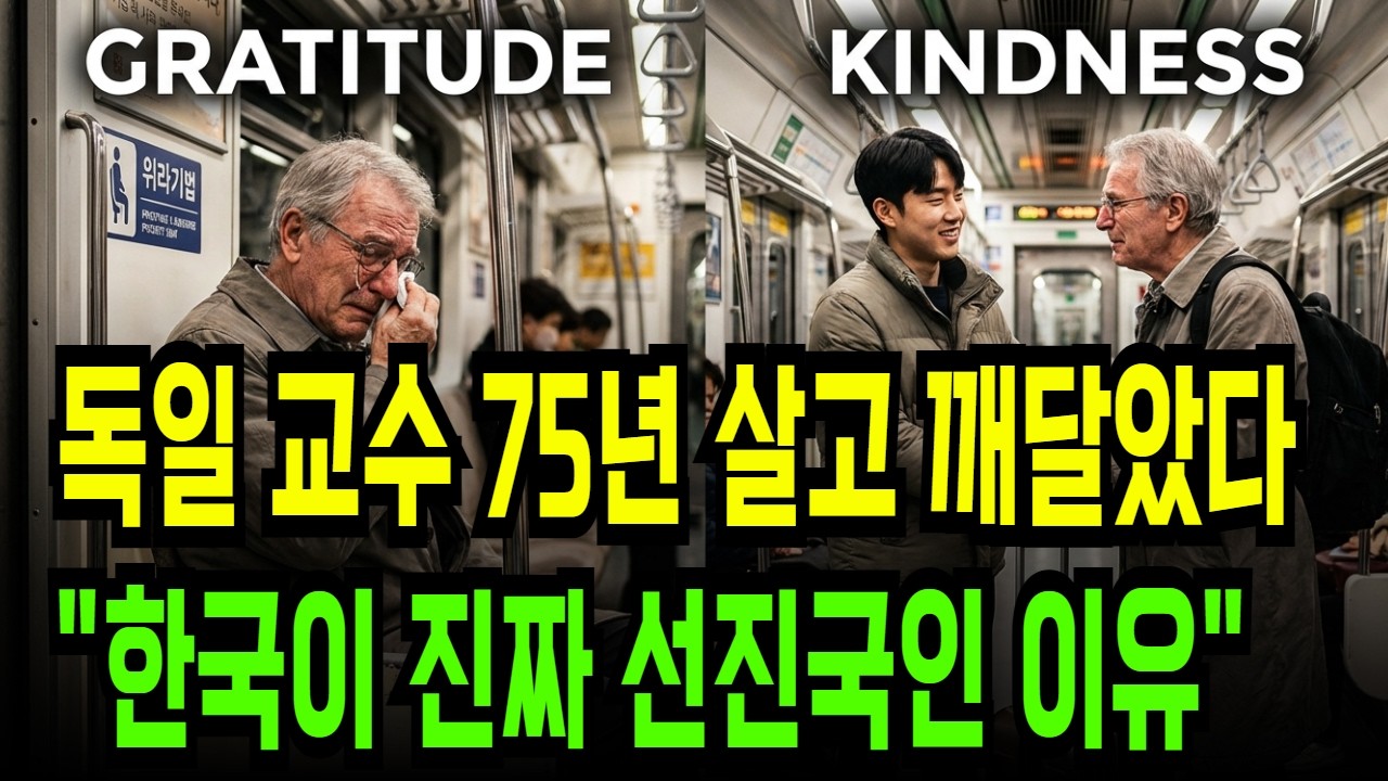 한국 지하철에서 낯선 청년의 손길에 독일 할아버지가 대성통곡한 진짜 이유