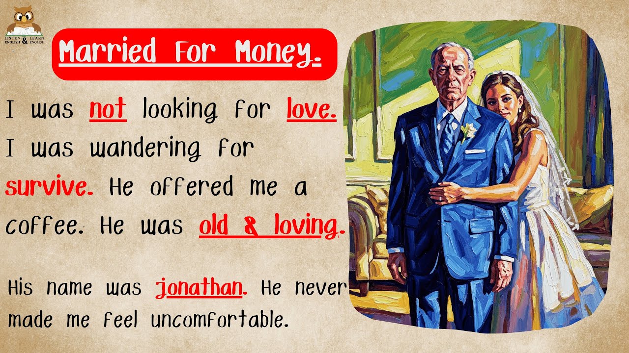 Listen English & Learn English | Married an Old Man for Money ⭐ | A Life-Changing Love Story