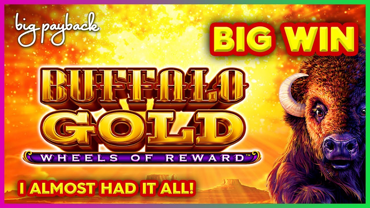 Retrigger Frenzy &rarr; BIG WIN on Buffalo Gold Wheels of Reward Slots!