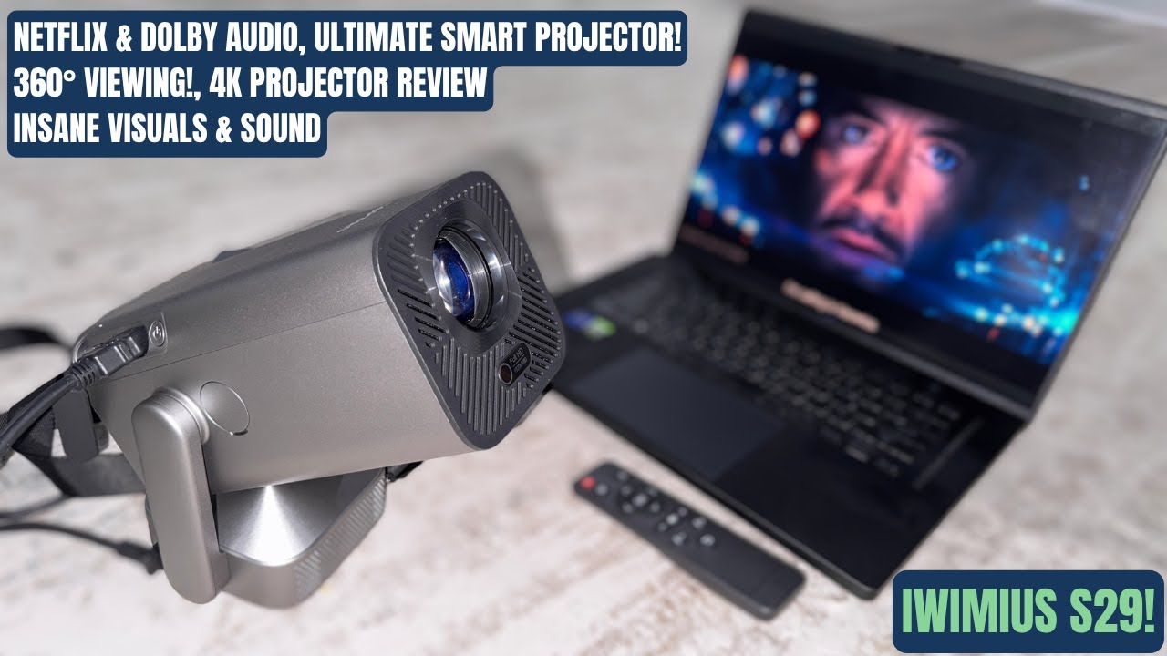 iWIMIUS S29 Smart 4K Projector &ndash; Netflix, Dolby Audio, & 360&deg; Versatility!
