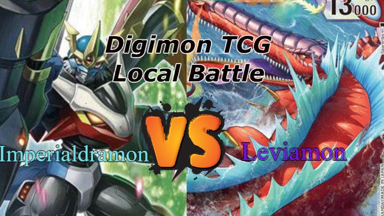 Digimon TCG Local Battle: Imperialdramon VS Leviamon