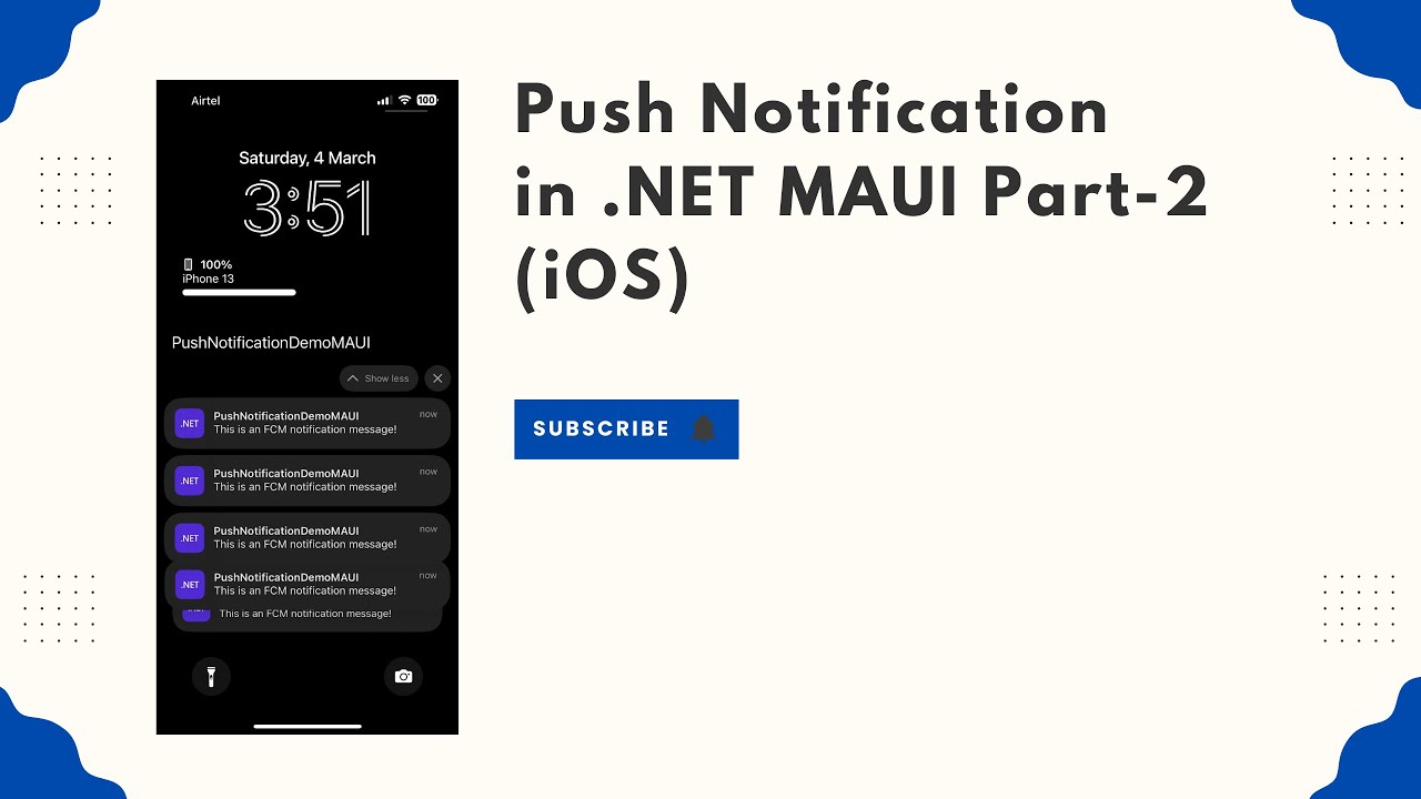 Implement Push Notification In .NET MAUI Part-2  (iOS)