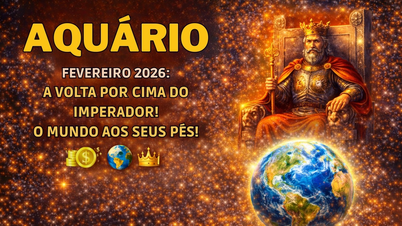 AQUÁRIO FEVEREIRO 2026: ENXERGANDO ALÉM DA ILUSÃO! O PIOR PASSOU E A RODA DA FORTUNA GIROU! 🎡✨👁️