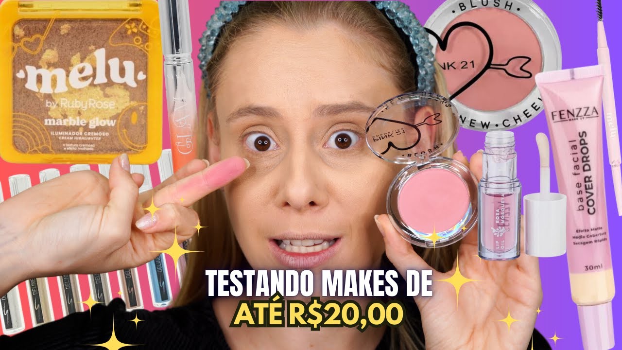 MAQUIAGENS BARATINHAS de no MÁXIMO 20,00 REAIS *Tem um ACHADO TOP*