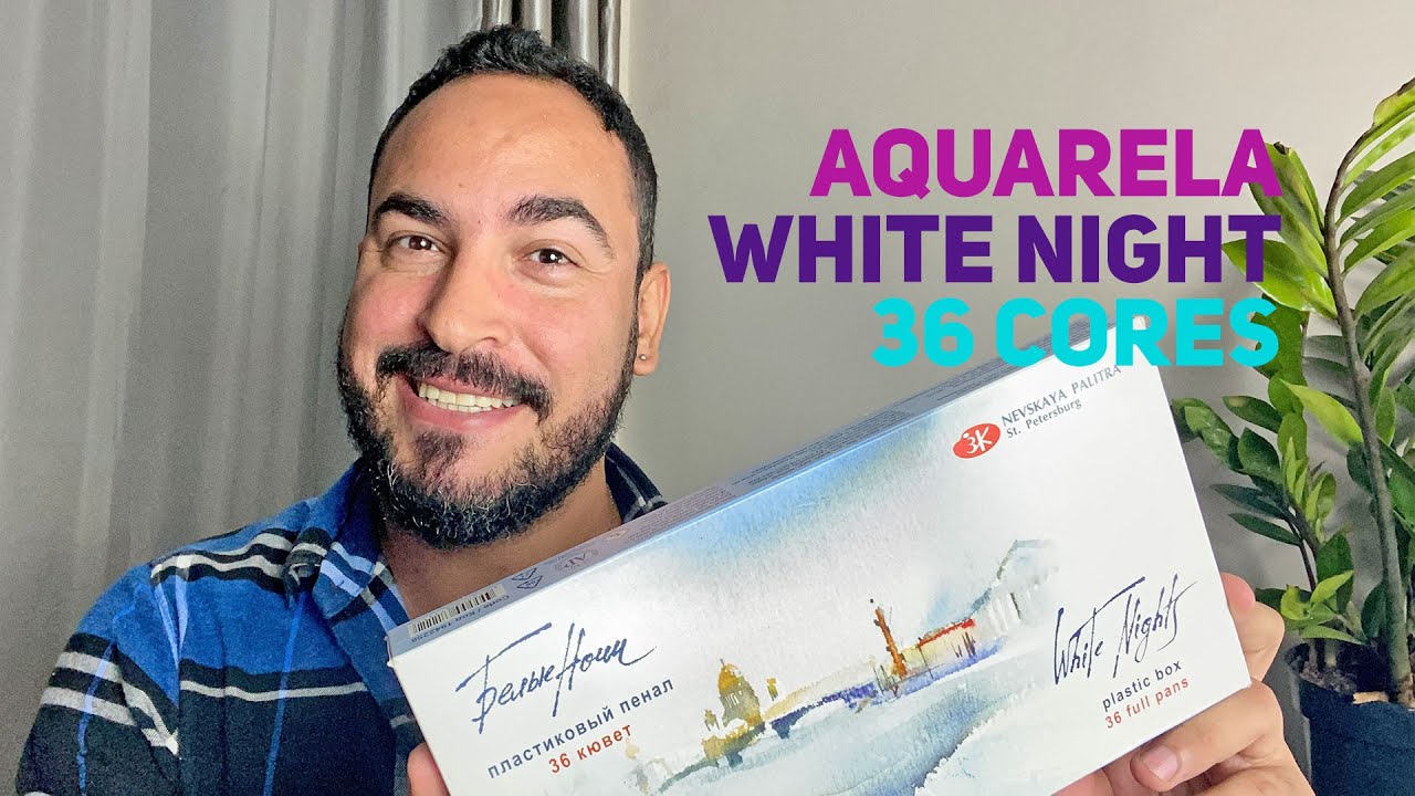 Fazendo unboxing e testando aquarela White Nights I Marcio Graff