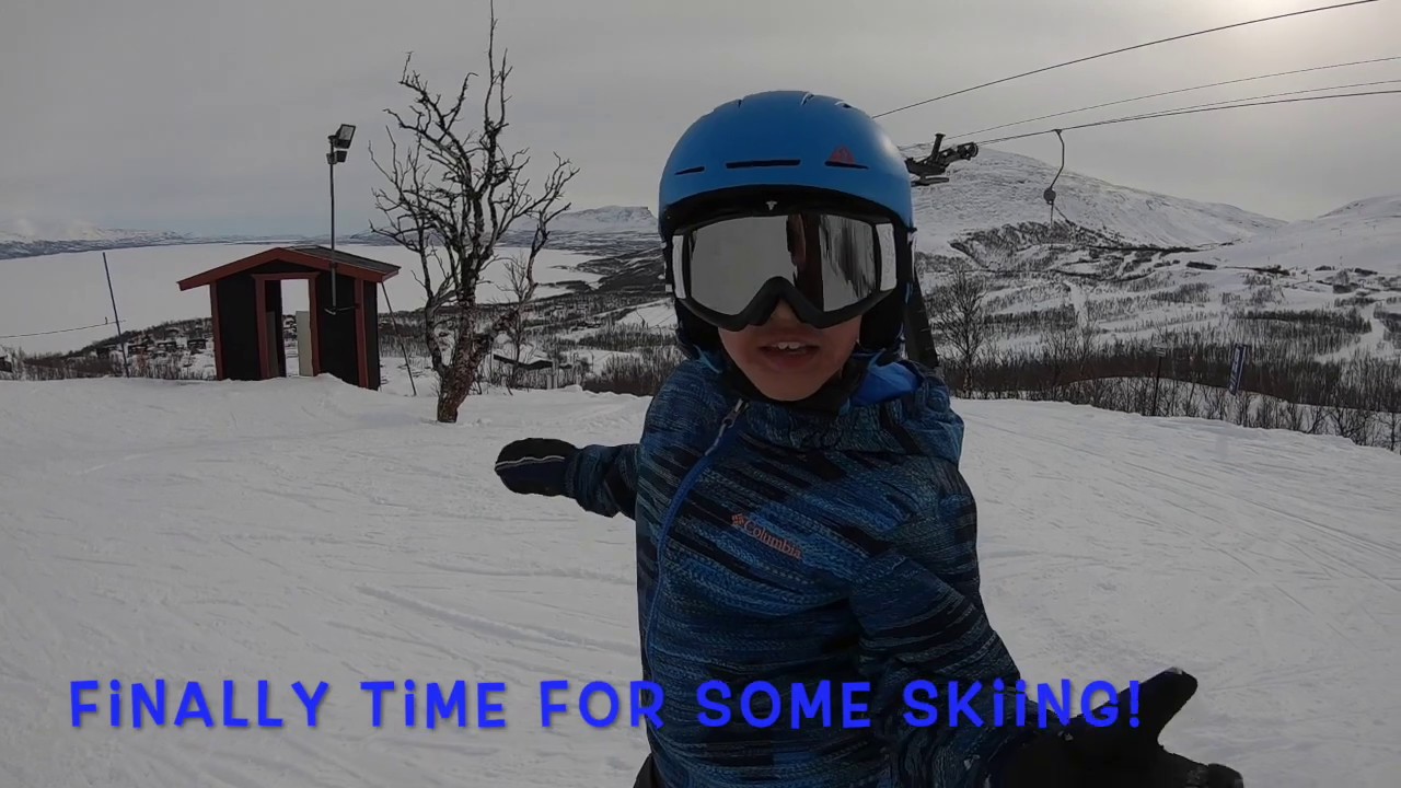Skiing in Björkliden, Sweden.