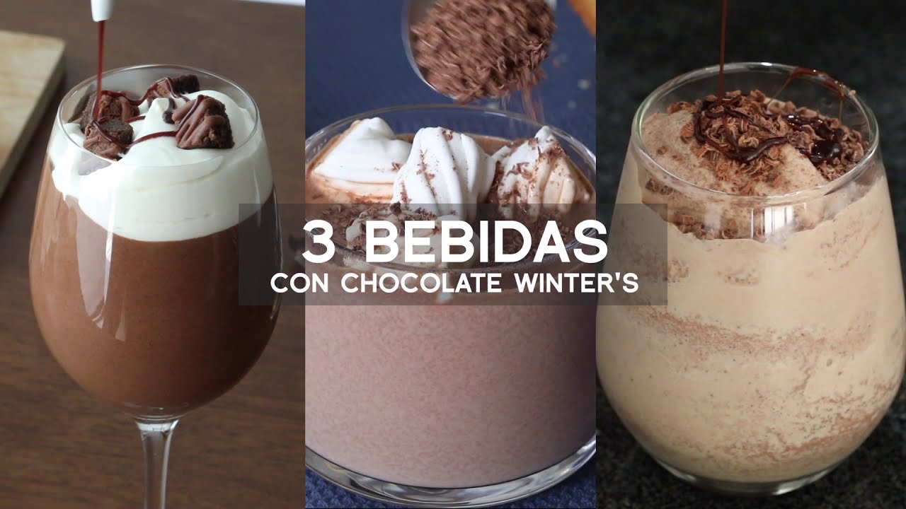 3 BEBIDAS CON CHOCOLATE PARA TAZA WINTER'S