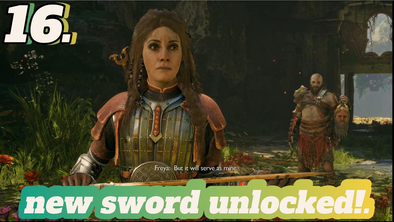 New sword unlocked! -   Part 16 -  God of War Ragnarök   #viralvideos  #godofwar
