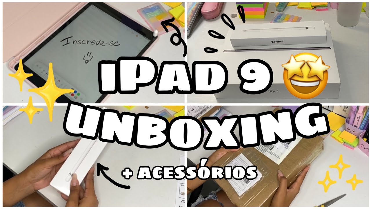 UNBOXING | IPAD 9th 2021| Silver + Apple Pencil ✏️+ acessórios 🤩
