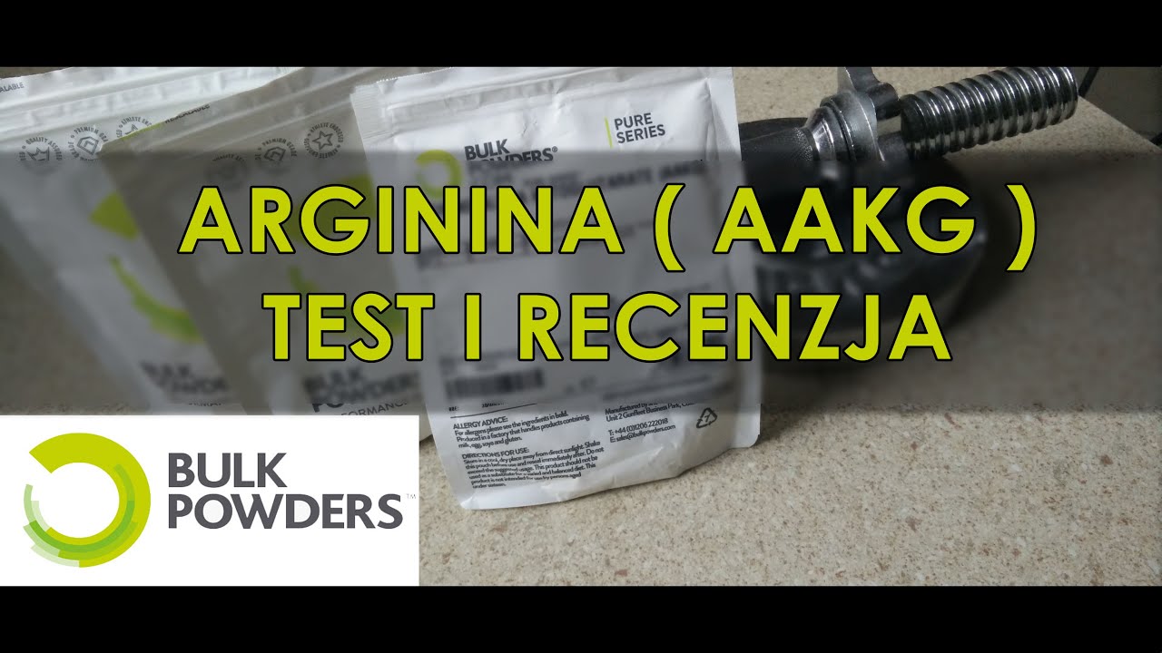 Bulk Powders - Arginina - AAKG - Recenzja i Test - AestheticAdvisory