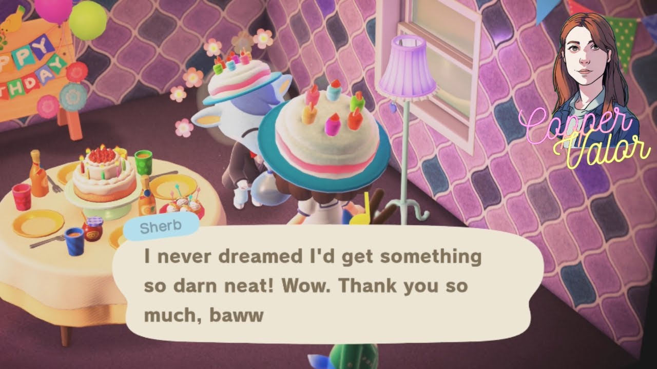 Celebrating Sherb's Birthday #animalcrossing #cozygaming #acnh