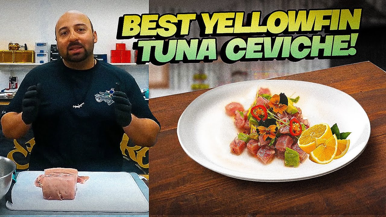 ЛУЧШИЙ рецепт севиче из желтопёрого тунца! (Свежий и простой)