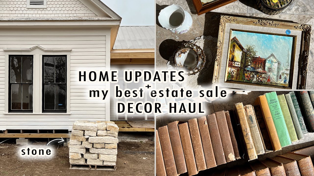 HOME RENO UPDATES + my best estate sale DECOR HAUL! | XO, MaCenna Vlogs