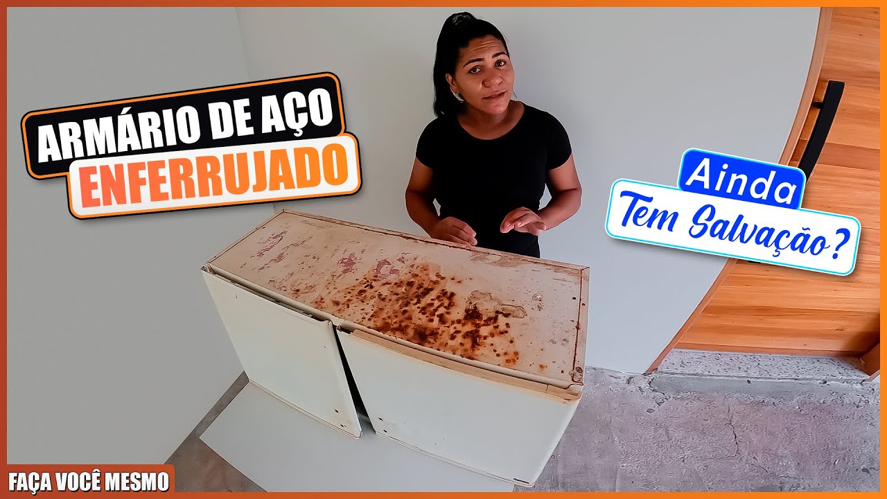 REFORMA E TRANSFORMAÇÃO DE UM ARMÁRIO DE AÇO EM UMA PEÇA INCRÍVEL - Faça Você Mesmo #diy #armário