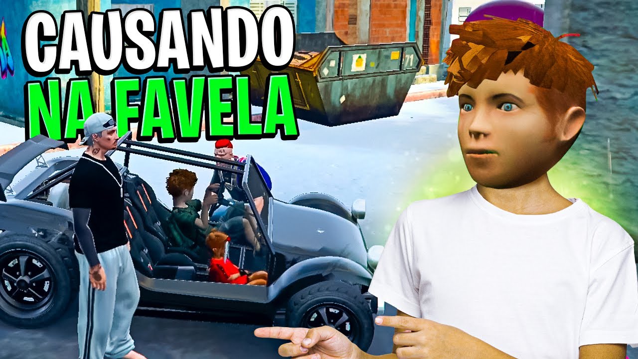 LOBINHO E PUDIM CAUSANDO NA FAVELA! - GTA RP