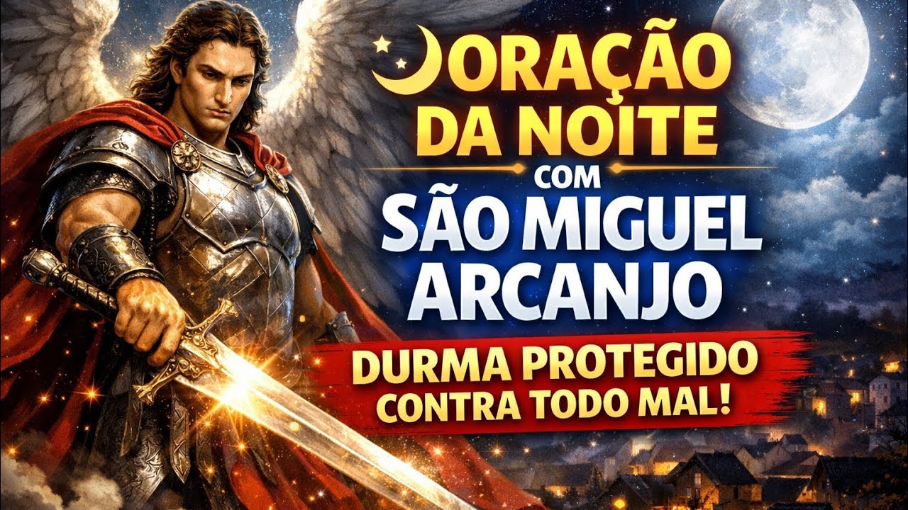 Oração Da Noite com São Miguel Arcanjo 🙏Durma Protegido Contra Todo Mal