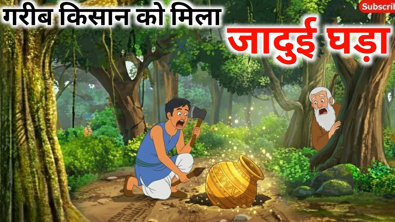 गरीब की किस्मत और जादुई घड़ा | Hindi Kahani | Moral Stories | Jadui Gada Kahani | @NSPToonHindi 