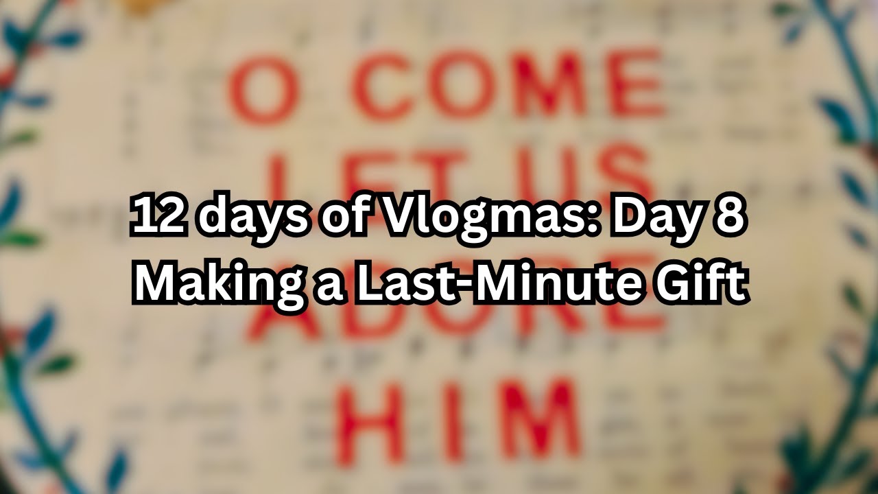 Easy (?) DIY Christmas Wall Art Decoration | Vlogmas 2025