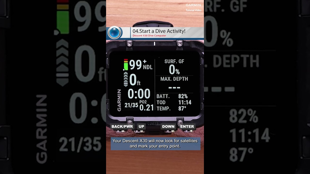 Учебное пособие — Descent X30: начните погружение — 60-секундное руководство! 