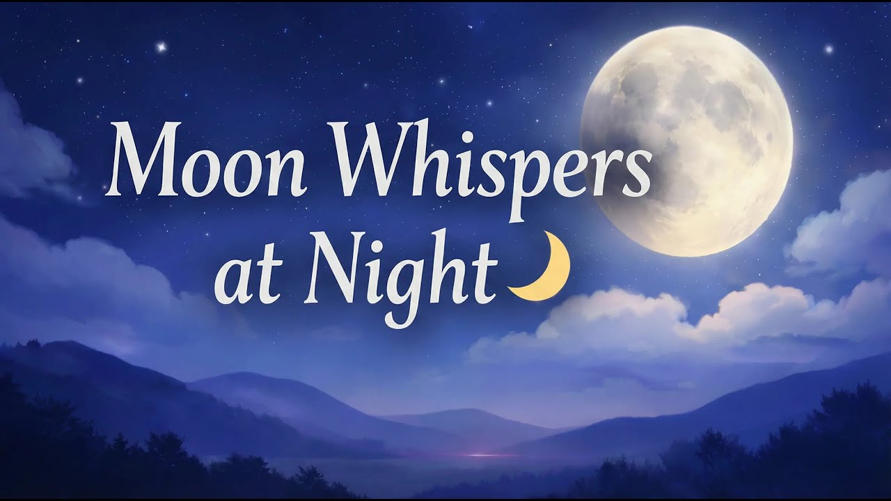 The Origin of Why the Moon Whispers at Night 🌙 | A 5-Minute Gentle Bedtime Story for Sleep