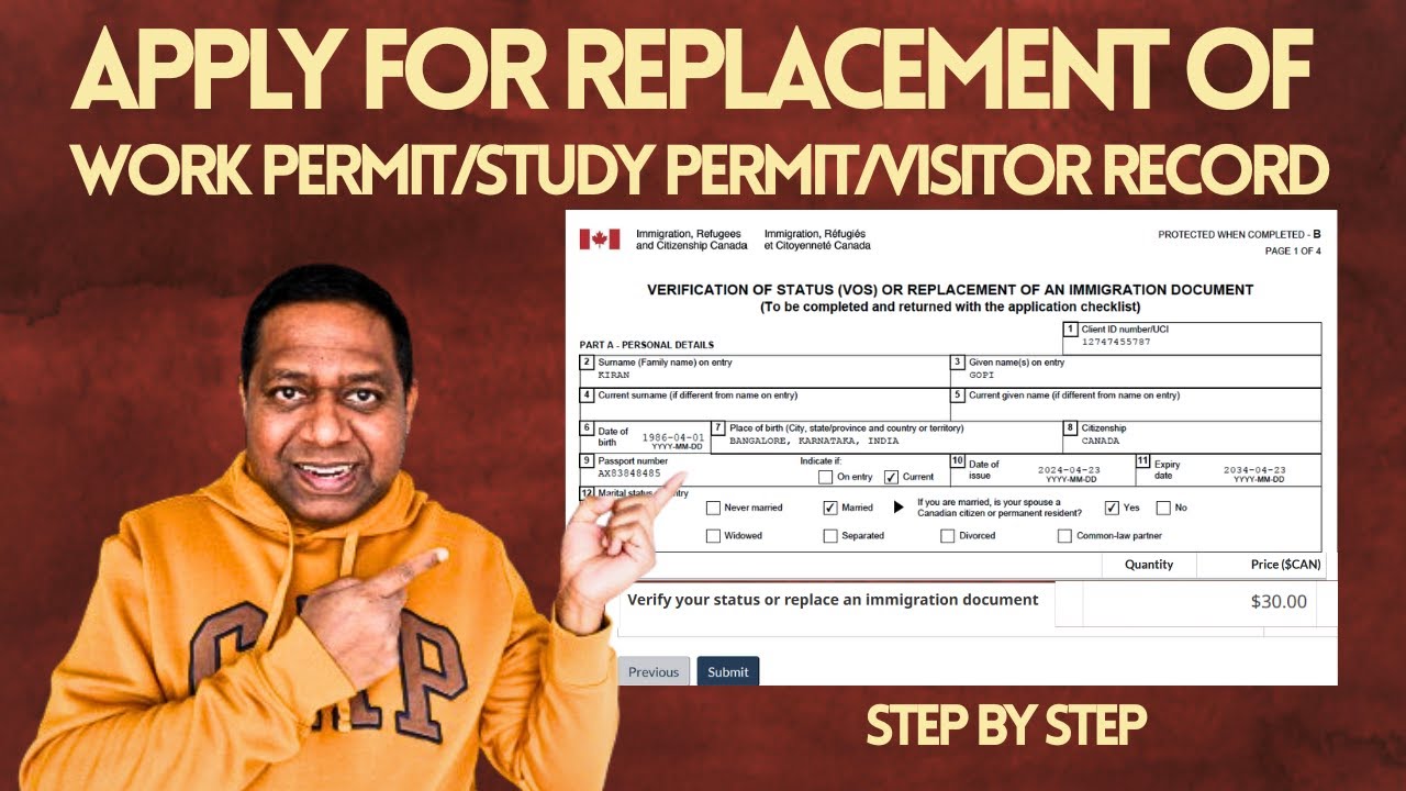 Потеряли разрешение на учебу, работу или пребывание в Канаде? Как подать заявление на замену